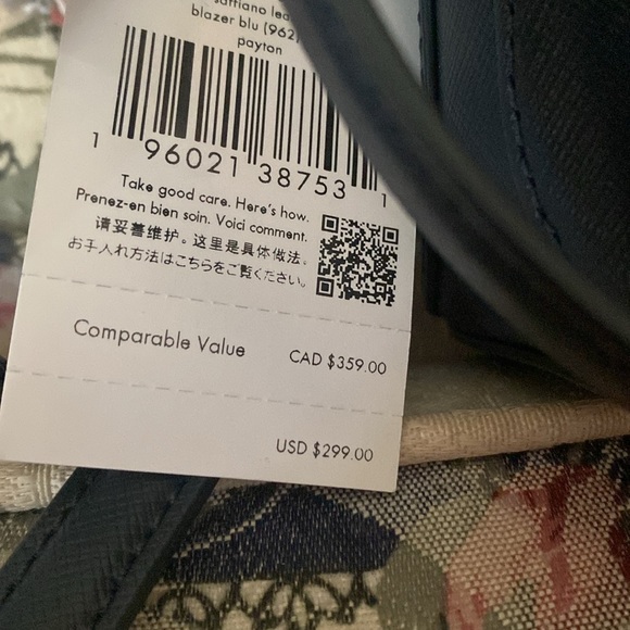 KATE SPADE PAYTON DOME CROSSBODY NWT BLAZER BLUE SAFFIANO LEATHER - Picture 4 of 9